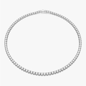 NEW Swarovski Matrix Tennis Necklace Crystals On Rhodium